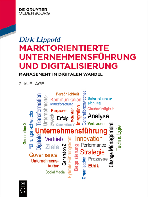 Title details for Marktorientierte Unternehmensführung und Digitalisierung by Dirk Lippold - Wait list